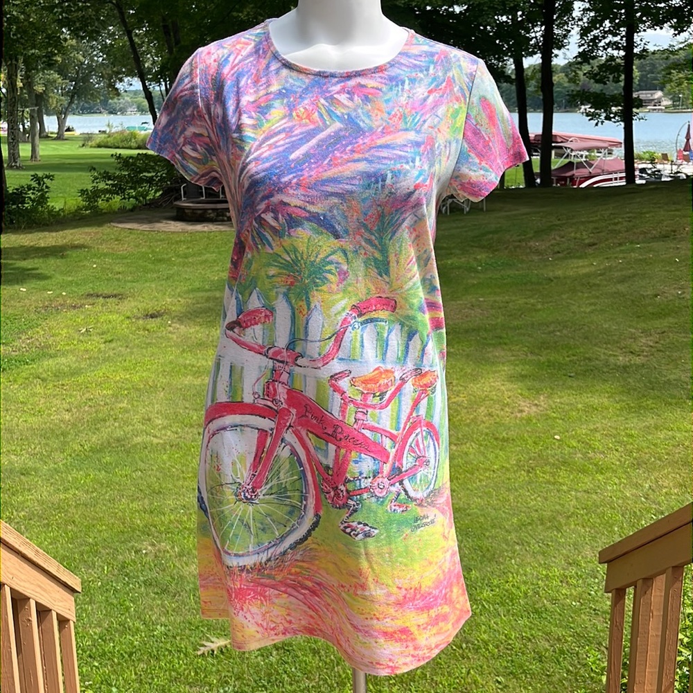 Leoma Lovegrove “Pink Racers” dress M